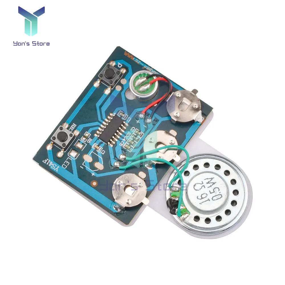 30S Sound Voice Music Recorder Board Photosensitive Sensitive Key Control Programmable Chip Audio Module for DIY Greeting Card