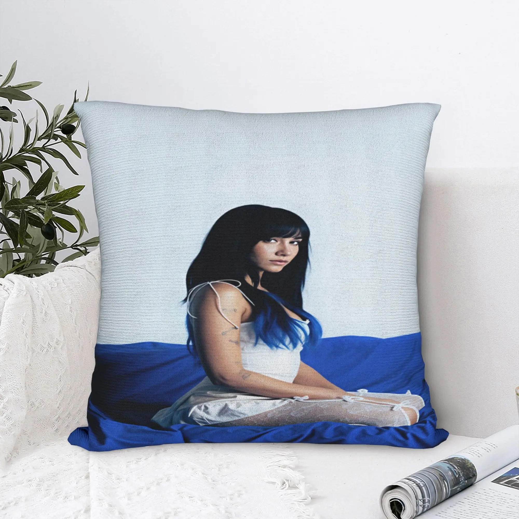 Aitanas Music Singer Pillow Case  Square Pillow Cover For Living Room Bed Chair Kawaii Pillowcases