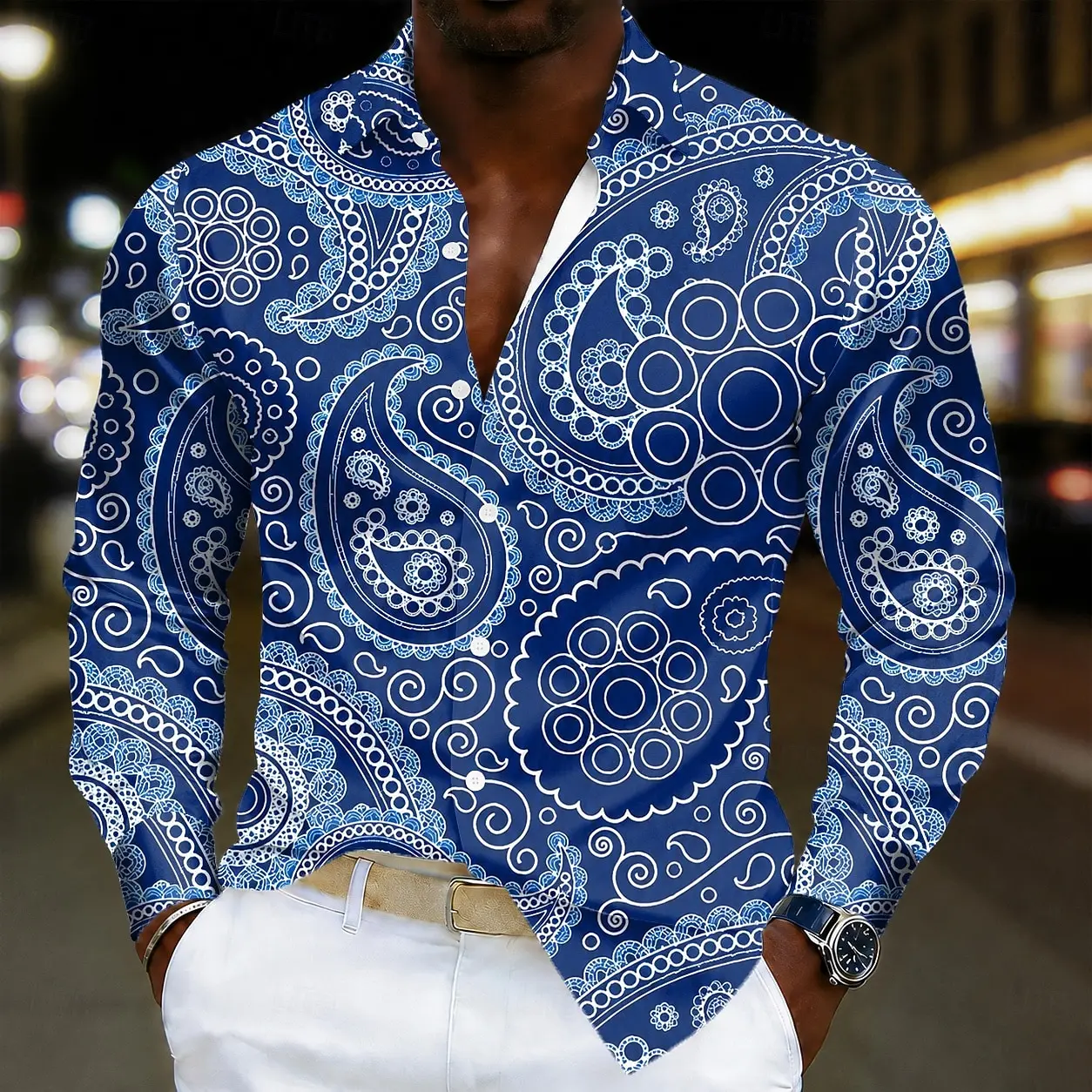 Men's Long Sleeve Casual Fashion Casual Vacation Party Evening Wear Dailywear Summer Spring Fall Collared Shirts 3D Print shirts