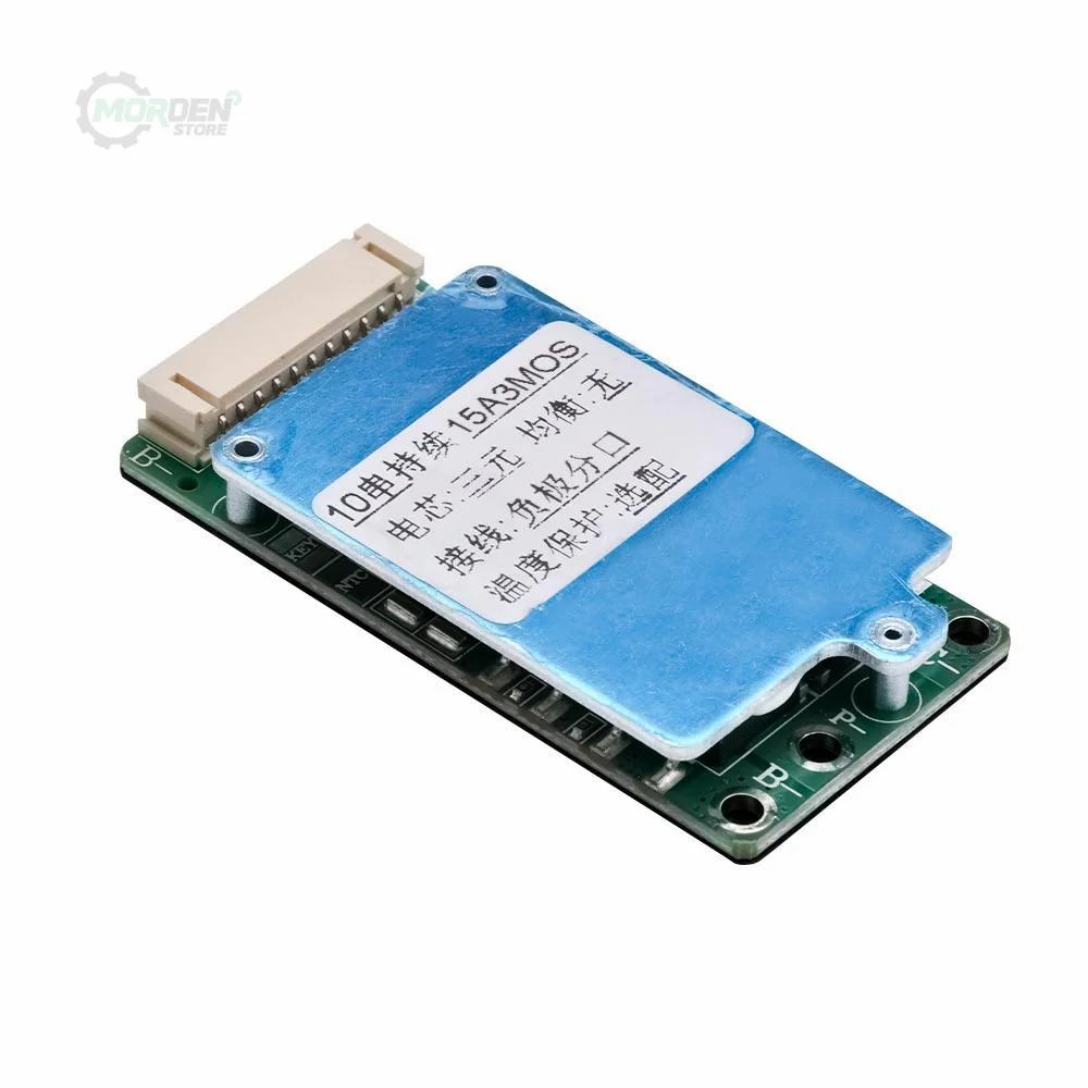 BMS 10S 36V 15A Li-ion Lipolymer 18650 Battery Charge Board Short Circuit Protection Port For Ebike Escooter Battery Protection