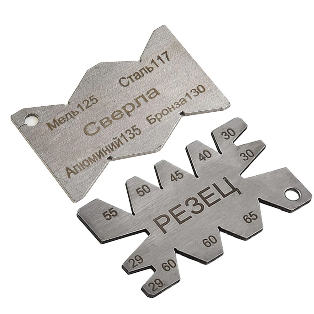 New Practical Thread Cutting Angle Gauger Thread Cutting Gauge Stainless Steel Thread Cutting Angle Gauger Clear Scale