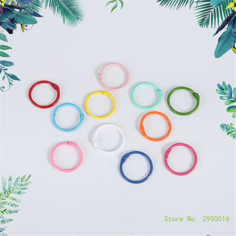 

60pcs Metal Binder Rings Bookbinding Rings 30mm/45mm Keychain Key Rings Paper Rings Loose Leaf Notebook Rings for School