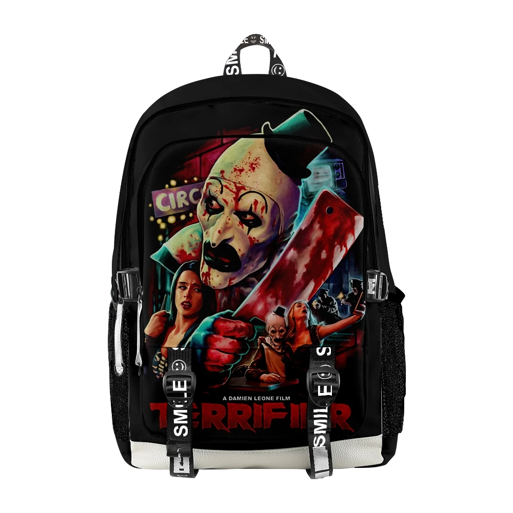 

Terrifier Everybody Loves A Clown Backpack Children Kids School Bag Unique Daypack Unisex Traval Bag Oxford Cloth Zipper Bags