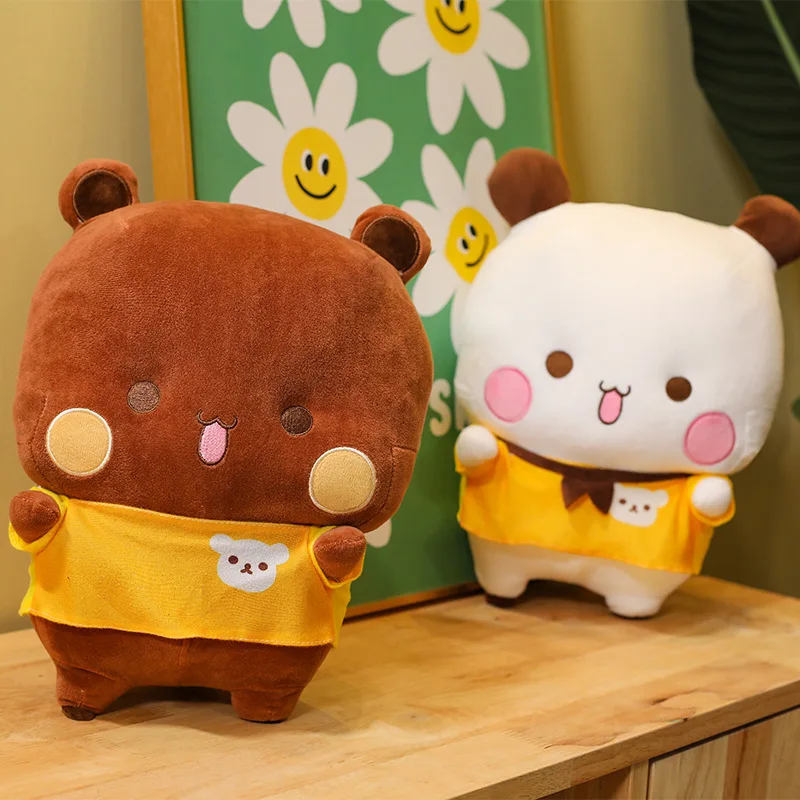40-80 سنتيمتر Bubu و Dudu الباندا أفخم لطيف الكرتون الباندا دمية دب Kawaii محشوة مخدة ناعمة لعبة غرفة ديكور الأطفال هدايا للأطفال