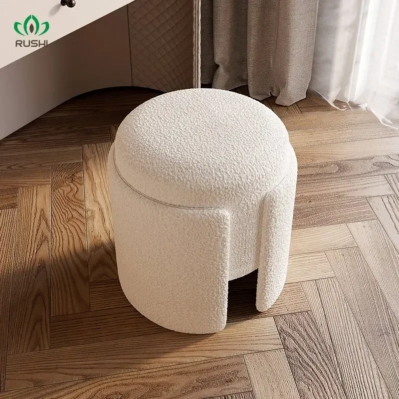 Makeup Stool Dressing Chair Ins Bedroom Light Luxury Minimalist Backrest Dressing Table Stool Household Stool furniture