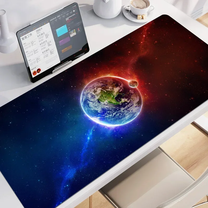 

XXL Planetary Large Mouse Pad 40x90CM Star Desk Laptop Mini PC Tablet Mechanical Keyboard Desk Mat Gaming Office Carpet Playmat