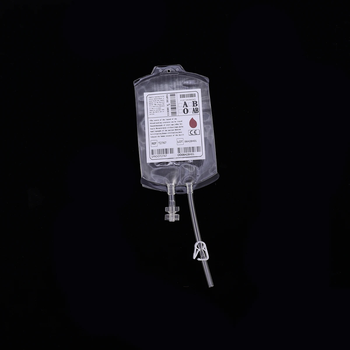

Blood Bags for Drinks Beverage Halloween Party Container Pouches Transparent Props