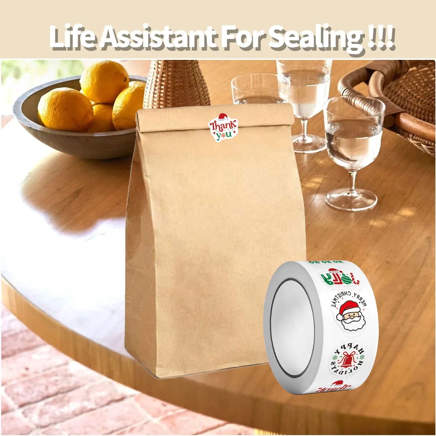 500 шт. нерегулярные подарочные наклейки с Рождеством 2,5 см/1 дюйм DlY ремесленное украшение фестиваль этикетки для скрапбукинга подарочная запечатка