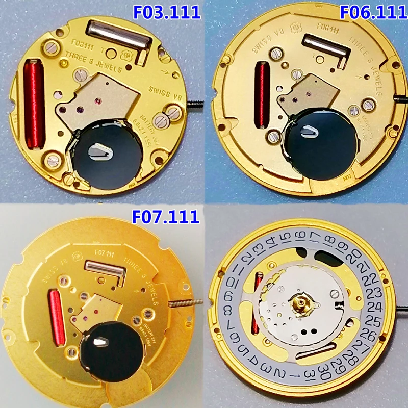 

Original brand new watch movement F03.111 F06.111 F07.111 F06.161 F04.111 clock device with battery repair parts