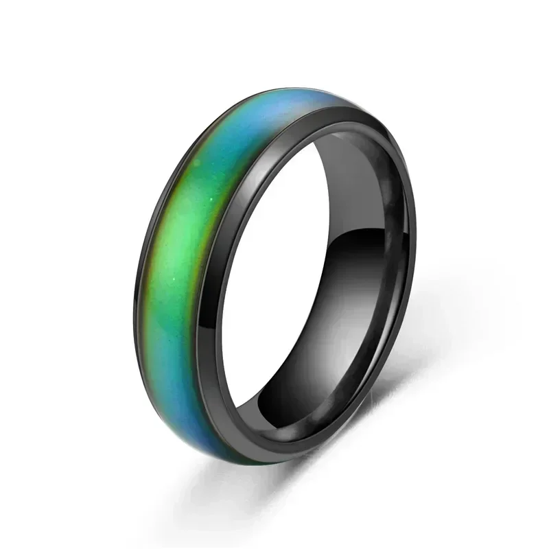 Uloveido High Quality Stainless Steel Changing Color Mood Rings Feeling Emotion Temperature Ring anillos mujer кольца