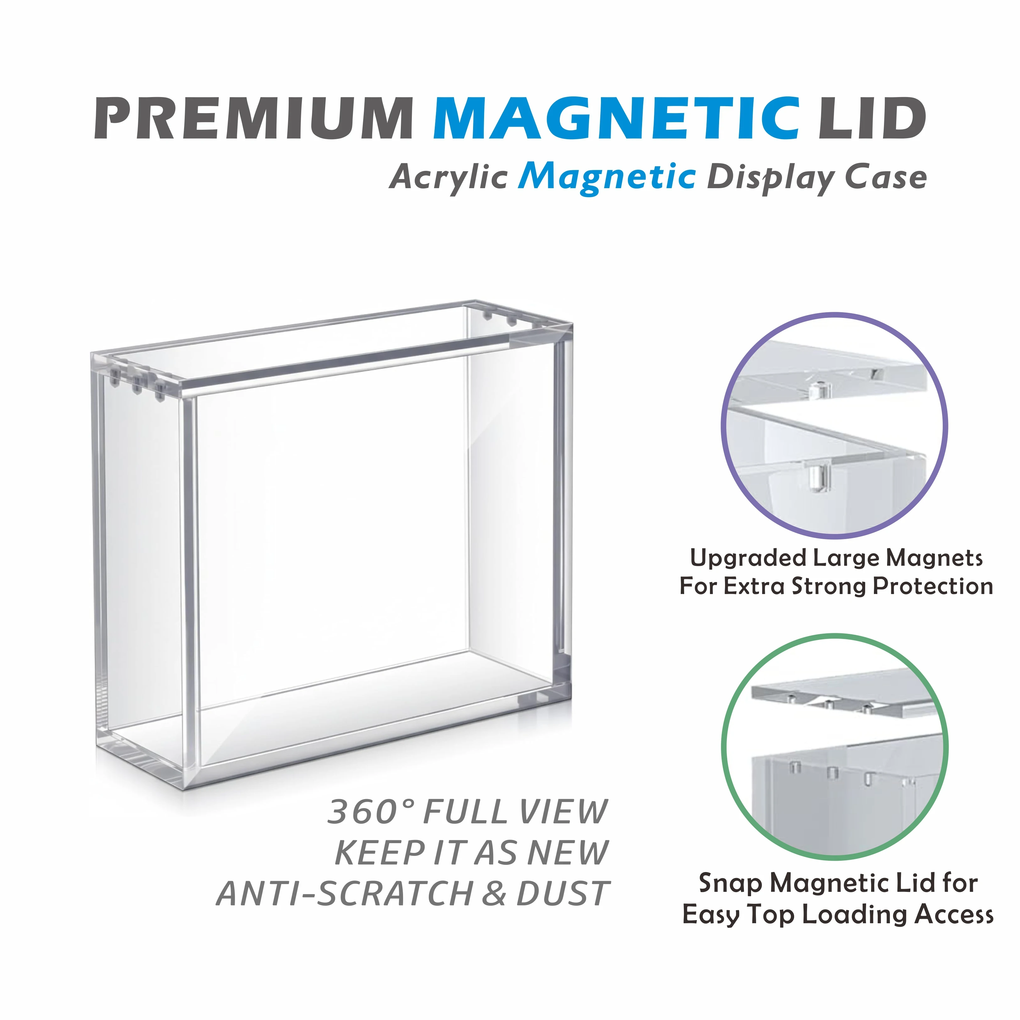 حافظة عرض مغناطيسية من الأكريليك لحزمة معززة بطاقة Gundam GD01 & GD02