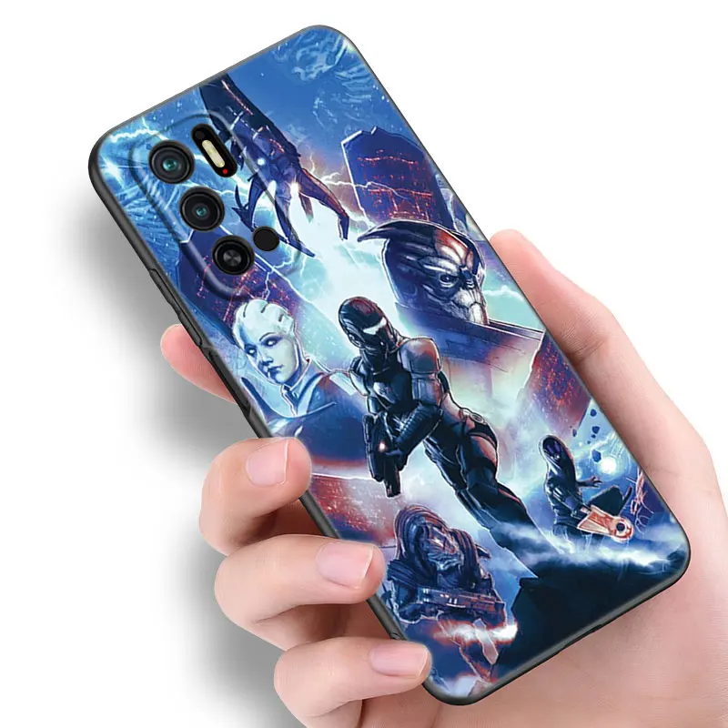 N7 Mass Effect Phone Case For Xiaomi Redmi Note 10 11 11S 12 4G 8 9 11E 11T Pro Plus 10T 5G 8T 9S 10S 12S Black Silicone Cover