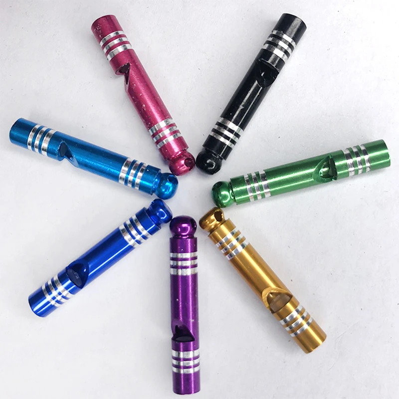 Outdoor Tools Training Whistle Camping Hiking Multifunctional Aluminum Emergency Survival Whistle Portable Keychain