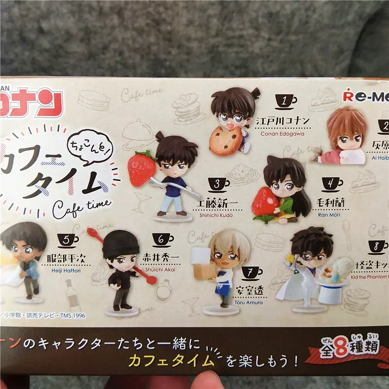 Re-Ment Detective Conan, Figura de Acción de Anime, Escena de Comida de Café, Bar, Salón, Regalos, Juguetes Coleccionables, Adornos