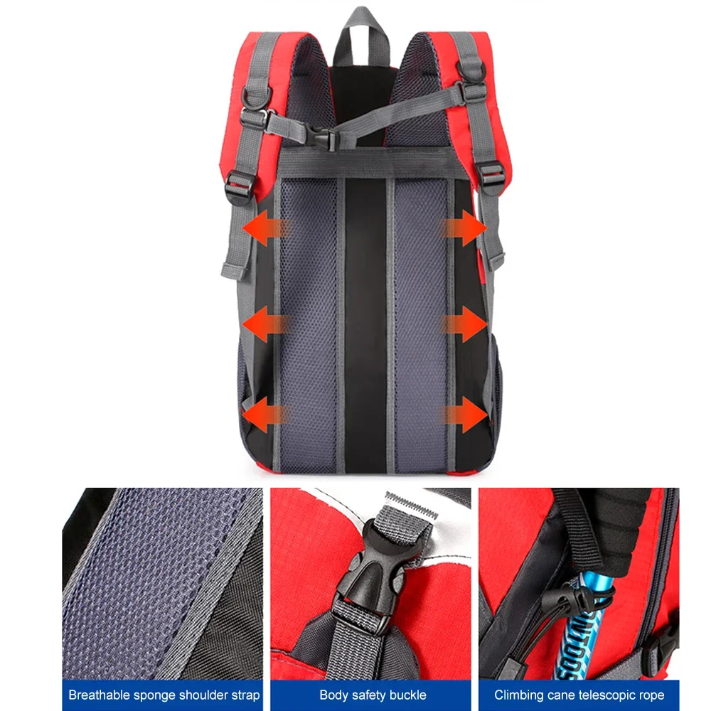 1PCS 40L1PCS Hiking Backpack,40L Waterproof Camping Backpack,Men Women Hiking Daypack Lightweight Travel Backpack image 3