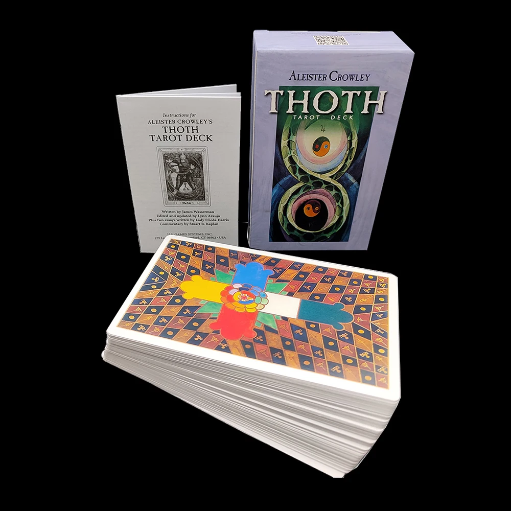 

12x7cm Thoth Divination Tarot Deck with Guidebook High Quality Dnd Tarot English Cards Friends Family Prophecy