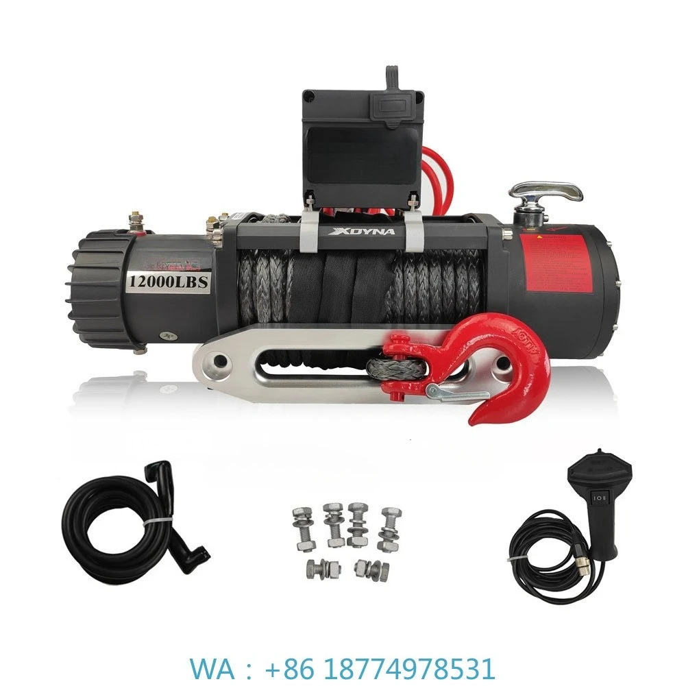 

Аксессуары для бездорожья Портативная электрическая лебедка 12000 фунтов Грузовик Лебедка, 12 В 4X4