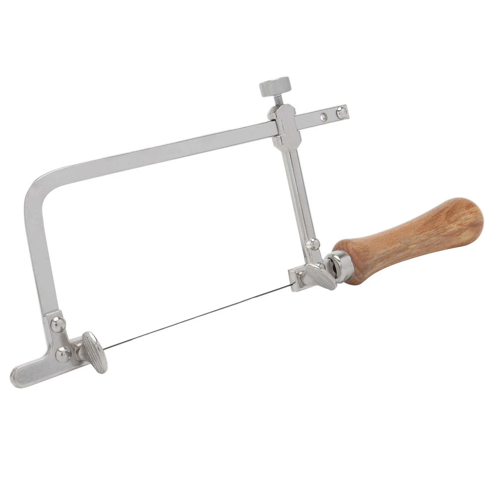 

Easy Use 5X Coping Saw Steel Frame And 60 Pcs Diameter 1Mm Wire Saw, Accurate Cutting For Wood, Metal, Plastic, Etc.