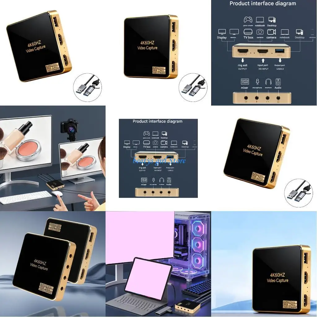 

C7AB Aluminum Alloy Video Card Supporting 4K 60Hz And Passthrough Function