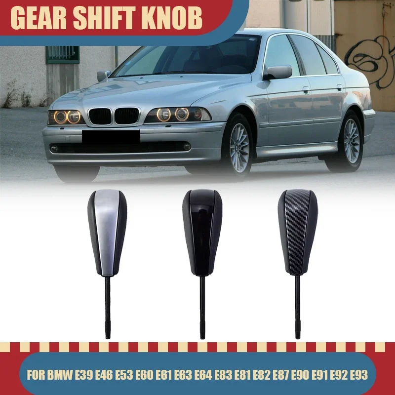 

For BMW E39 E46 E53 E60 E61 E63 E64 E83 E81 E82 E87 E90 E91 E92 E93 Gear Shift Knob leather Shifter Sticke New Product Auto Part