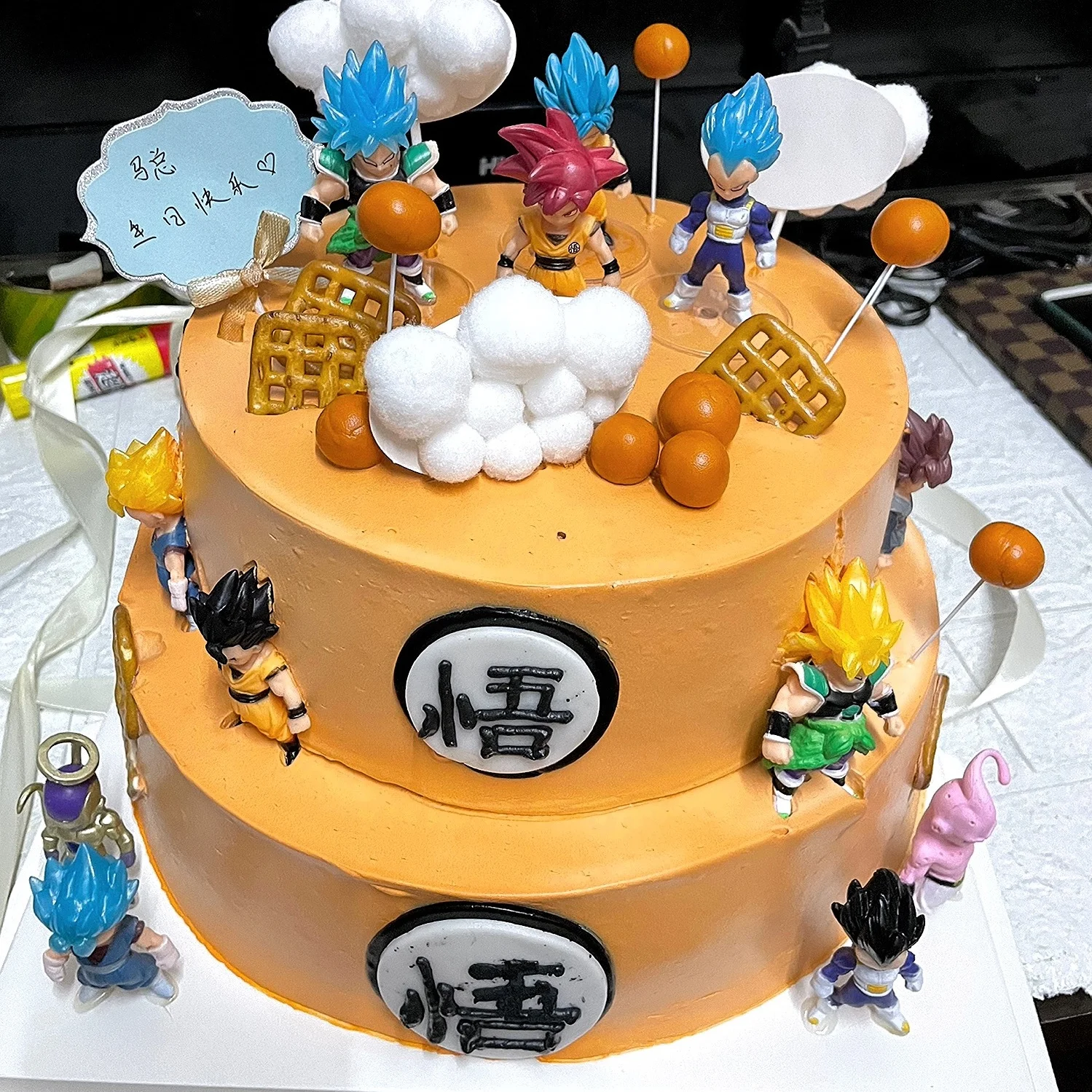 

Dragon Ball Gift Box Handmade Set of 21 Dolls Son Goku Gohan Gogeta Saiya Doll Model High End Ornament with Base Birthday Gift