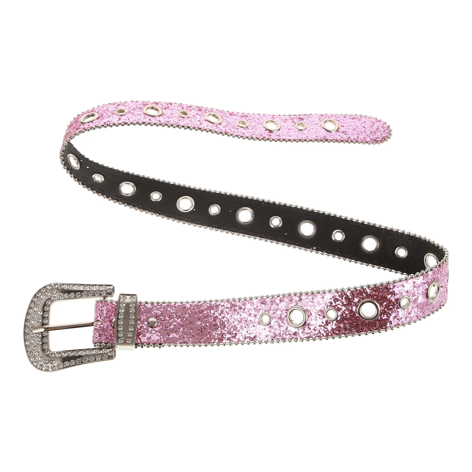 

Rhinestone Women Belt Adjustable Rhinestone Decor Waist Belt for Jeans Dress Stylish Fashion Accessory Women Belts for Dress
