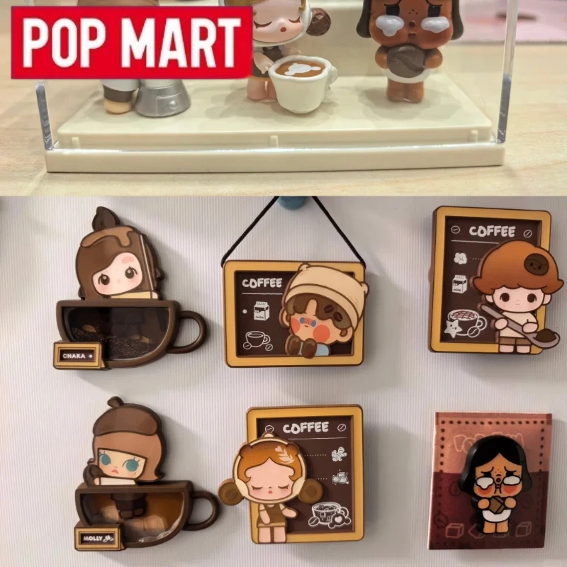 POPMART Bubble Mengli Coffee Factory Series наклейка на холодильник слепая коробка Guess Bag Mystery Box игрушки кукла милая аниме-фигурка