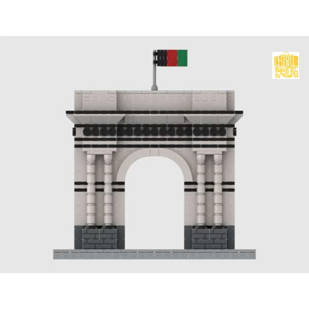 MOC-159613 Een Nationaal Monument Van Afghanistan Model Met Pdf Tekeningen Bouwstenen Diy Speelgoed Verjaardag Kerstcadeaus