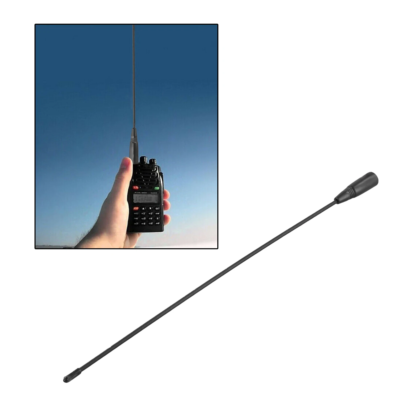 Jangkauan Diperpanjang untuk Antena NA771 untuk Walkie Talkie 40Cm Panjang 2 15 DB Gain Kompatibel dengan Model Wanita BF888S dan UV82
