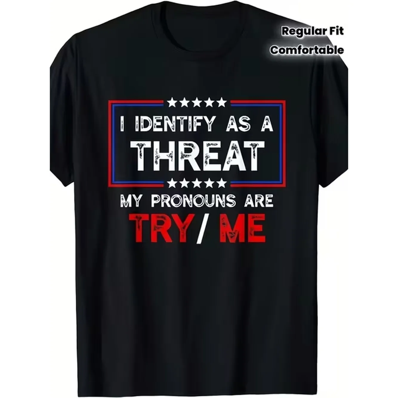 Item Picture Funny I Call a Is Give Me a Try meme T Shirt vintage Humorous Graphic T Shirt with Slogan Print Comfortable and Casual for Men and Unisex Parties Gyms and Everyday Wear Round Neck Regular Fit Suitable
