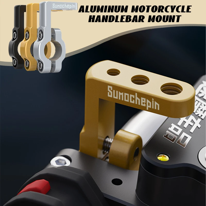 

1pc Aluminum Motorcycle Handlebar Mount Motorcycle Accessory Holder Motorcycle Accessories for Additional Accessories