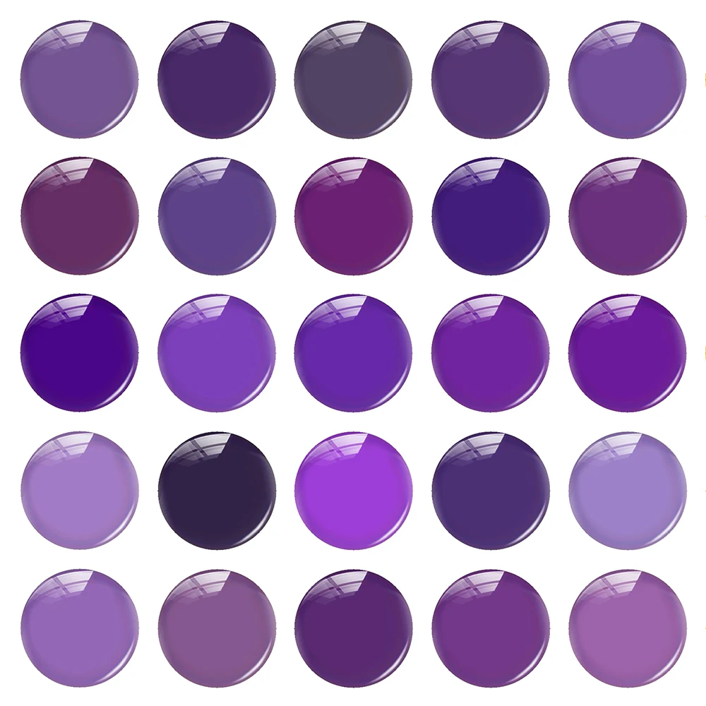 Random Mixed Round/Oval/Square 30 Color Card Ultraviolet Purple Photo Glass Cabochon Flatback Demo Cameo For Diy Jewelry Making