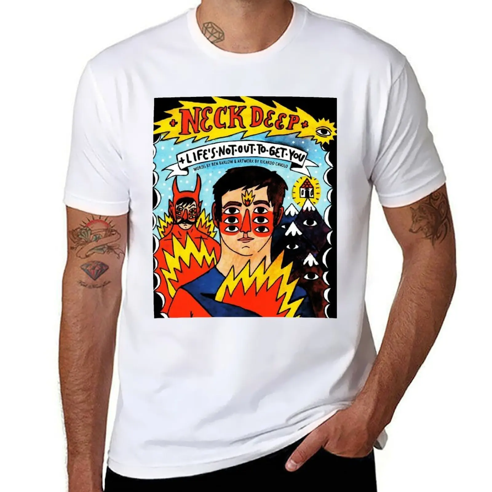 

neck deep life not out tour 2023 T-Shirt t shirts for man slim fit mens graphic t shirts T-Shirt