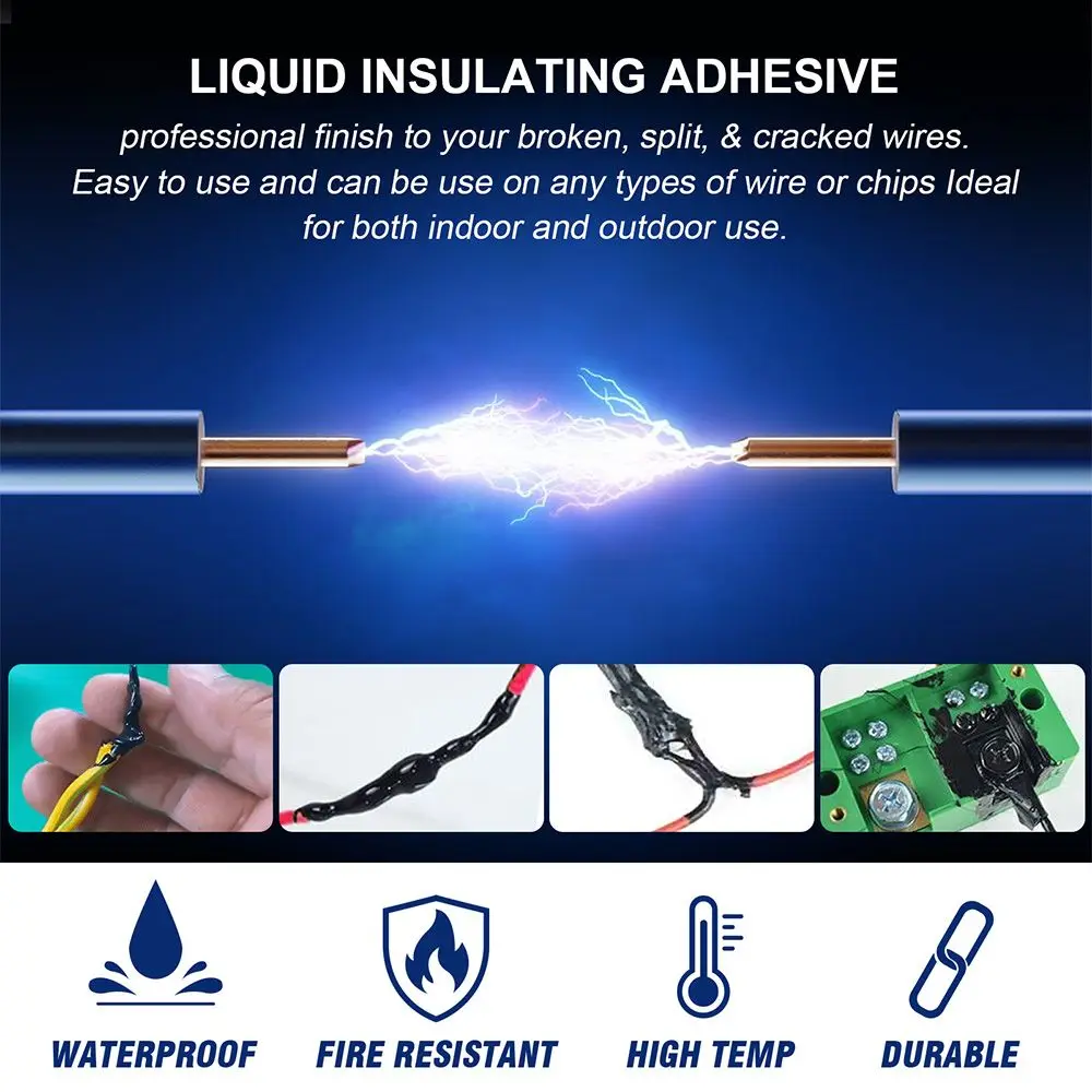 No Corrosion Fast Dry Electrical Wire Repair Rubber Electrical Sealant Tape Cable Line Glue Liquid Insulation Tape