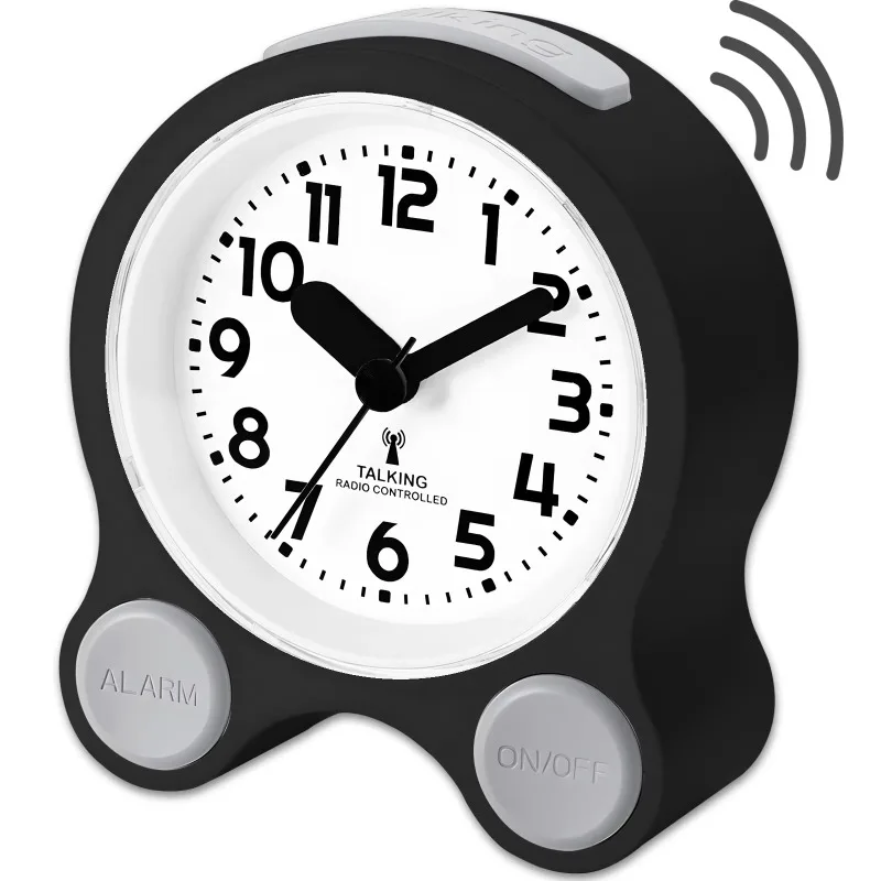 Visually impaired atomic call alarm clock Lots of voice notifications for the elderly Time and date