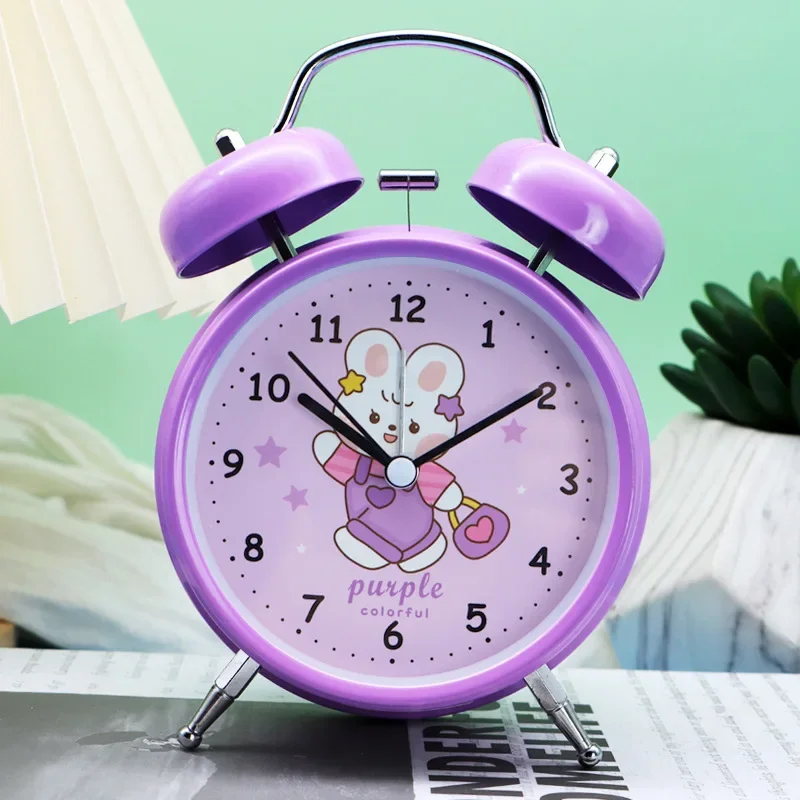 Little Alarm Clock, Wake-up Tool for Girls, Cute Elementary School Cartoon, Big Alarm Clock, Children's Clock