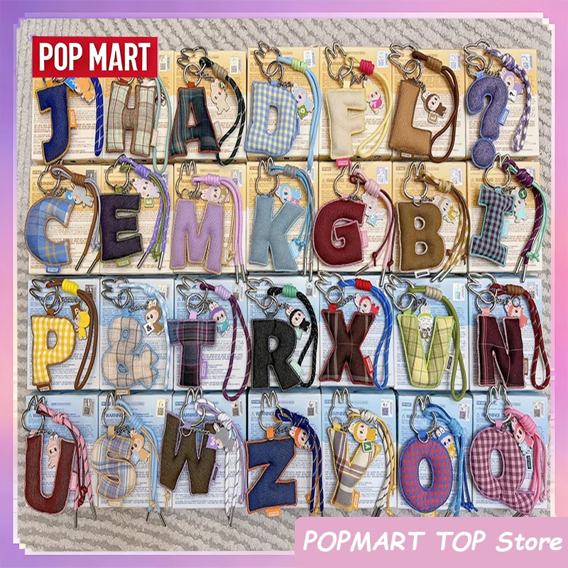 

Original POP MART LABUBU Mystery Blind Box THE MONSTERS PIN FOR LOVE Series Letter A-M/N-Z Pendant Guess Bags Birthday Gifts Diy