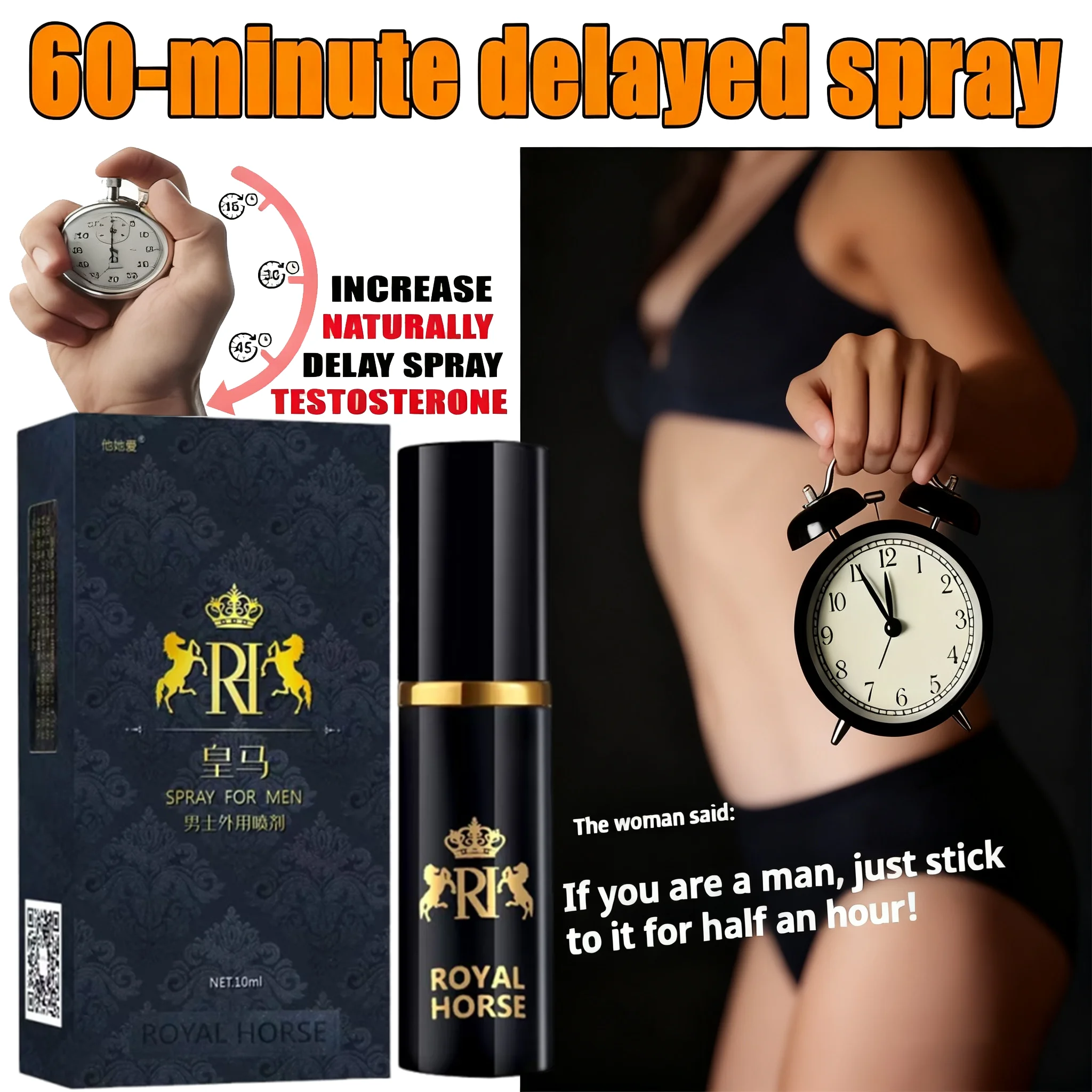 رذاذ تأخير الرجل يحافظ على وقت طويلًا، رذاذ تأخير الرجال يطيل الوقت الجنسي، رذاذ الانتصاب #1