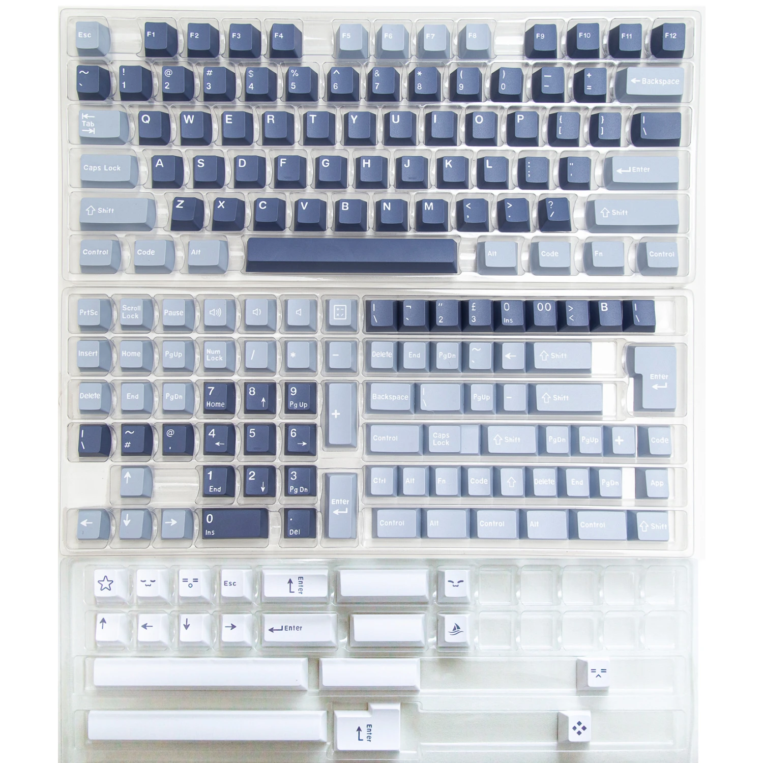 Imagem -06 - Gmk Clone Peixe 173 Teclas Duplo Tiro Gmk Cereja Perfil Pbt Keycap 6.25u 7u Barra de Espaço Iso Entrar Chave para Jogos Teclados Mecânicos