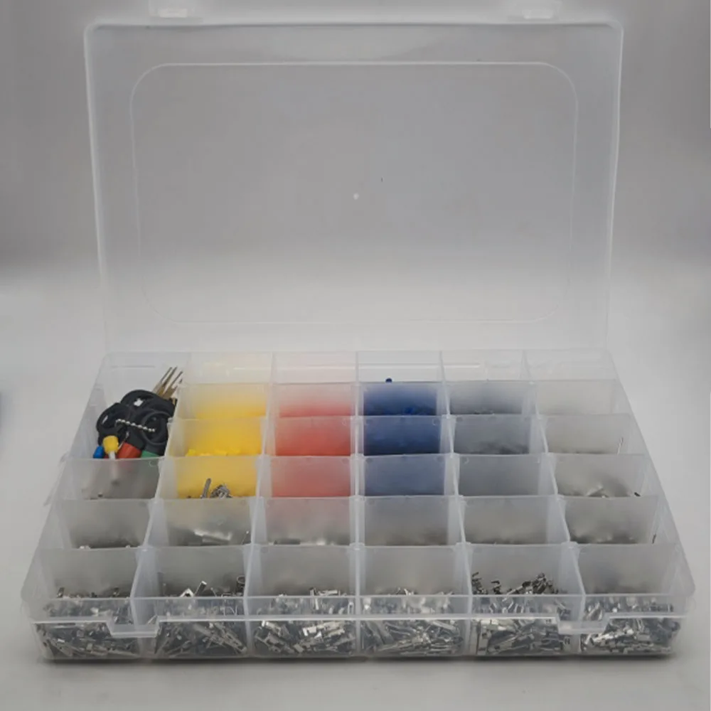2291pcs Terminal Automotive pin Connector Car Electrical Wire Removal Non-Insulated Plug Male Female Pin Removal kit Wiring Butt