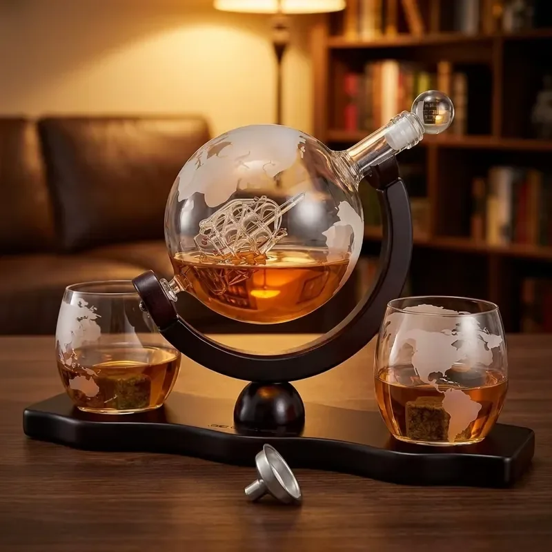 Custom Hand Blown High Borosilicate Glass Whisky Bottle Factory Wholesale Manufacturer