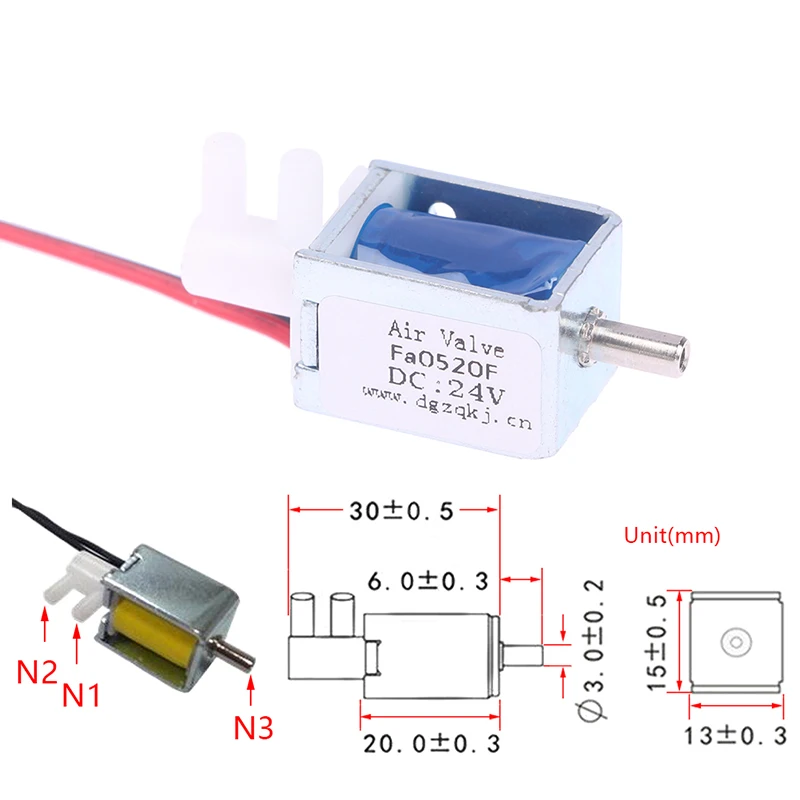 Mini válvula solenoide pequeña, Control de flujo N/C normalmente cerrado, bomba de agua, DC 4,5 V, 6V, 12V, 24V