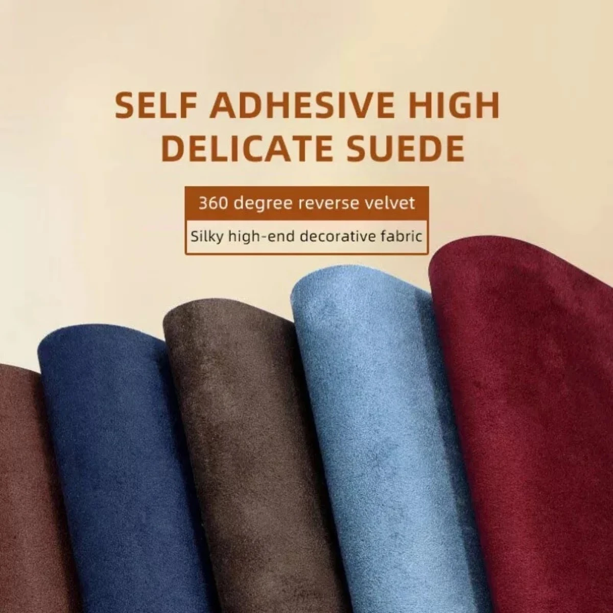 200x150 Self Adhesive Suede Fabric Vinyl Wrapping Cloth for Car Interior Upholstery Wrap A B C Pillar Home Decor Fabrics Sticker