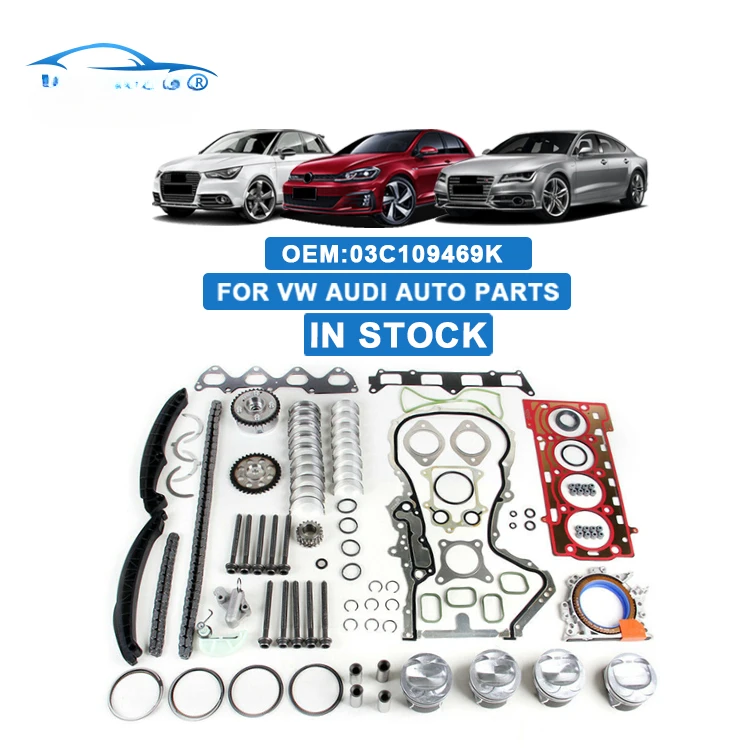 03C109469K Engine Rebuild Overhaul Repair Kit Cylinder Head Gasket For AUDI VW polo overhauling kit