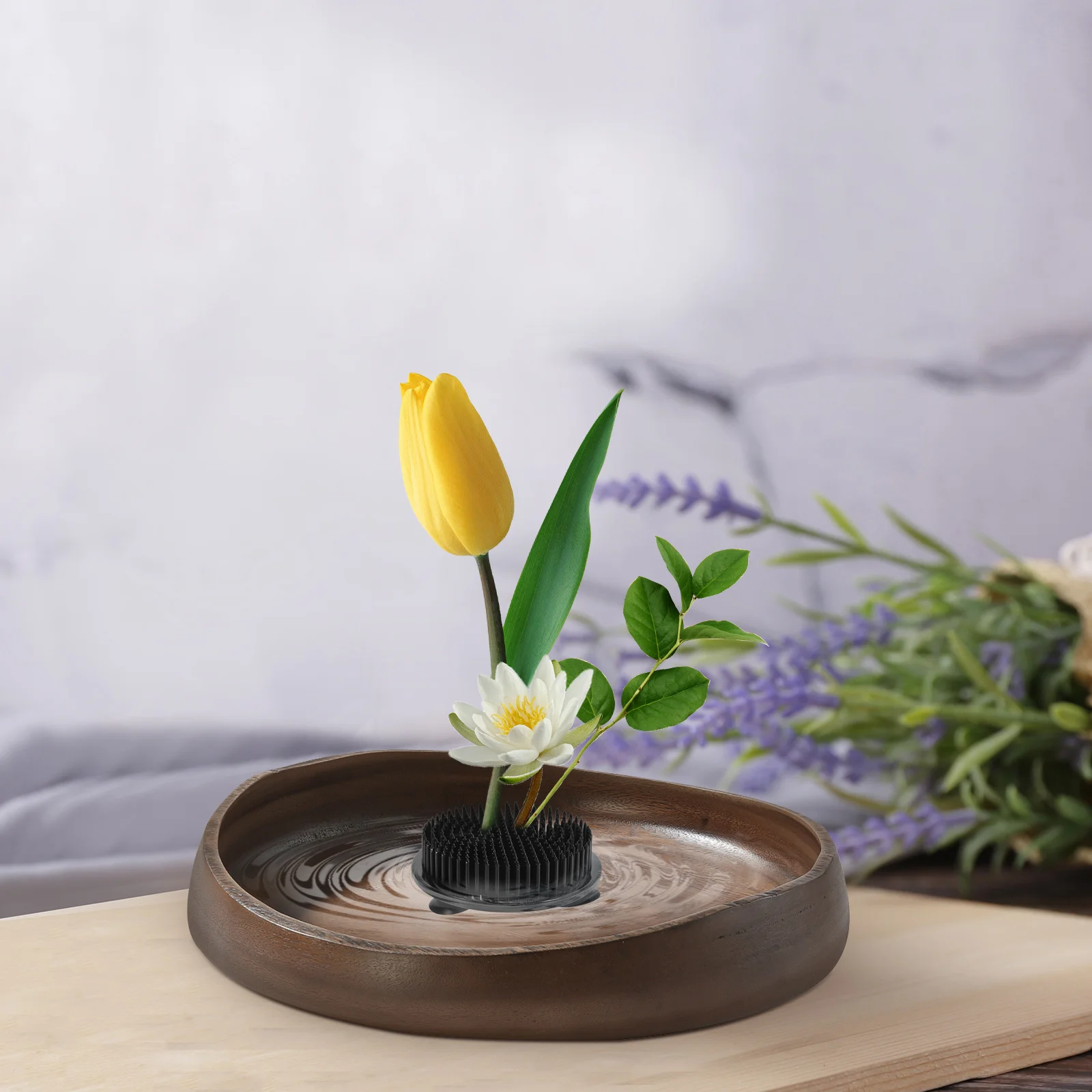 

4 Pcs Plastic Flower Arrangement Base Durable Spiral Vase Holder Pin Frog Fixation Floral Repair Plants Arrangers