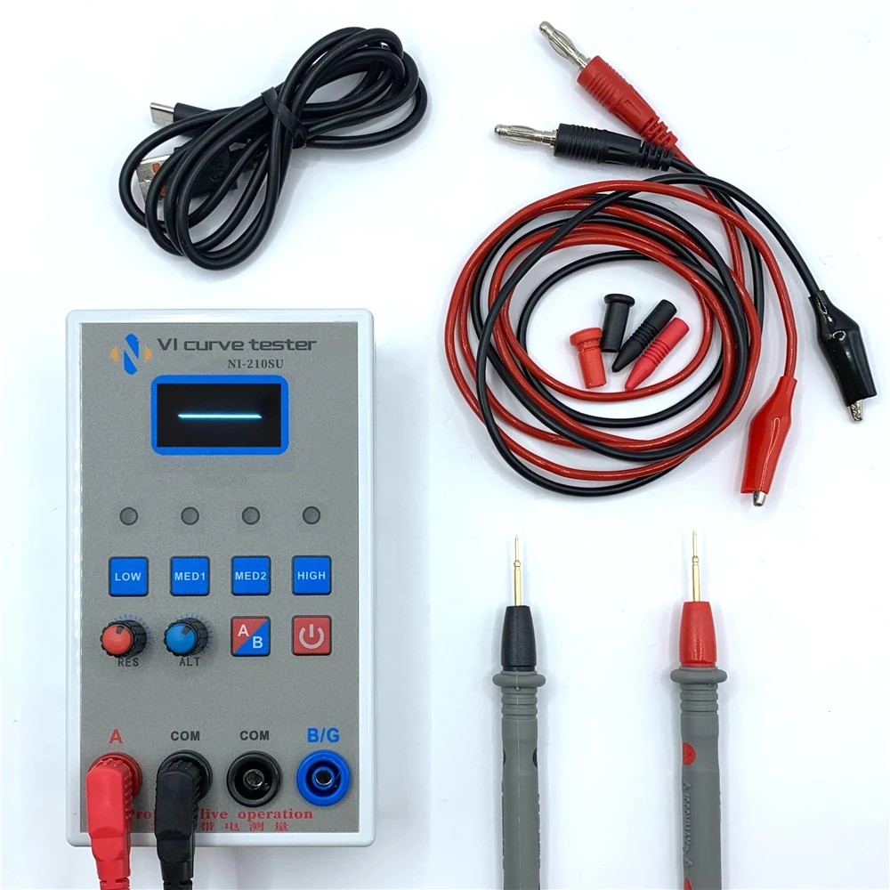 

VI Curve Tester Two-Channel Input (With Plastic Shell Alternate Display) Shows Four Test Frequencies