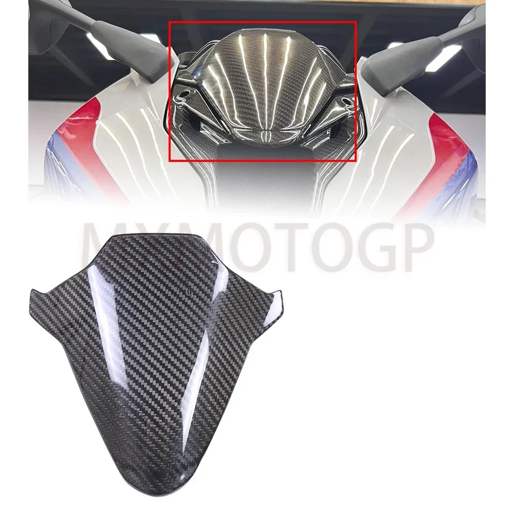 For BMW S1000RR 2019 - 2021 2022 M1000RR 100% Carbon Fiber Front Fairing Below Windshield Dashboard Cover Motorcycle Accessories