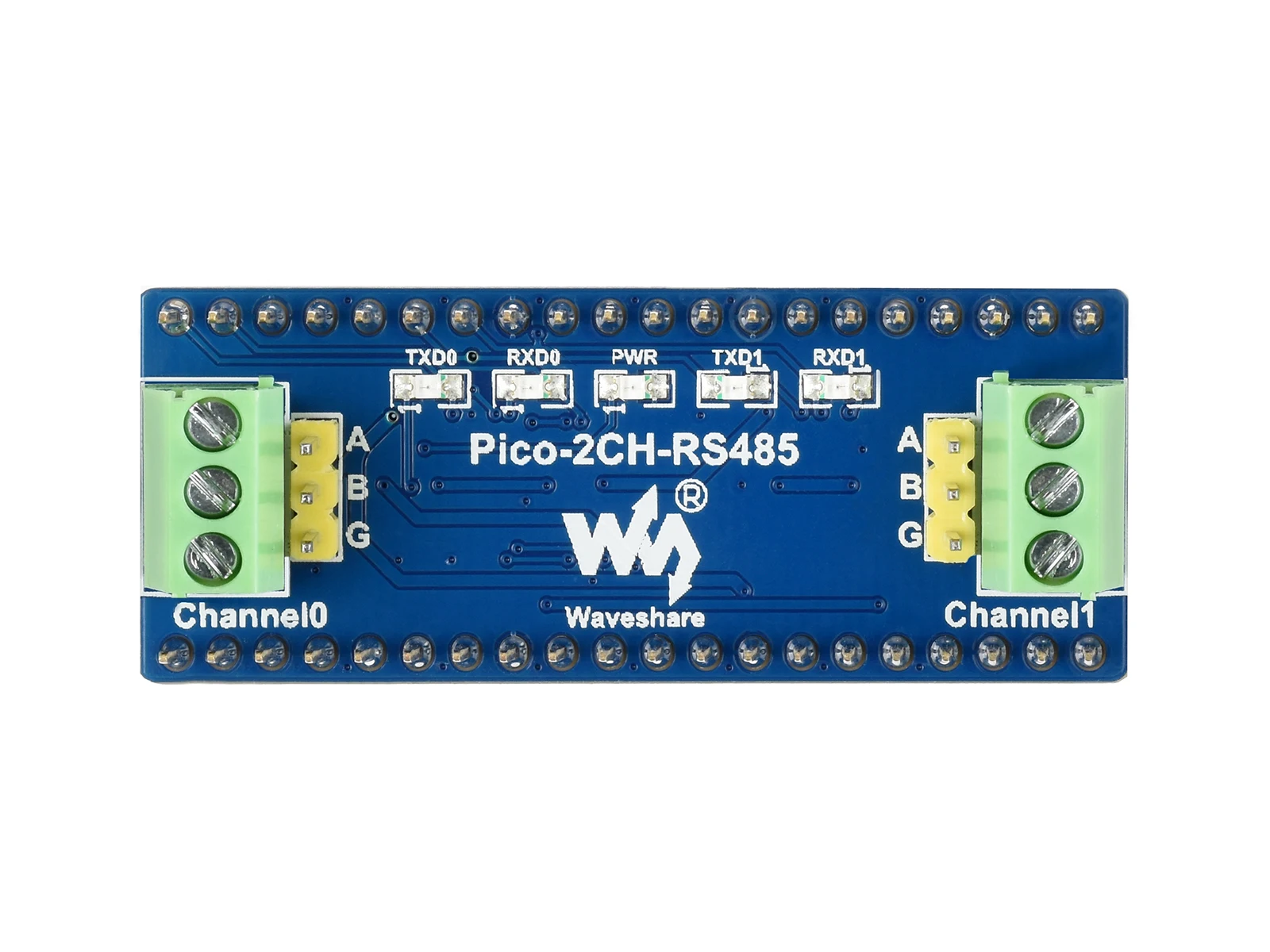 2-канальный модуль Waveshare RS485 для Raspberry Pi Pico, трансивер SP3485, UART к RS485