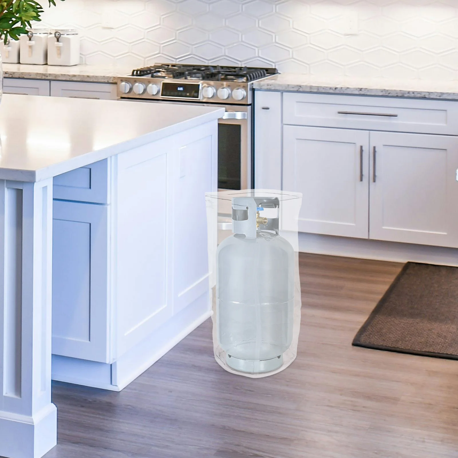 

Gas Cylinder Cover Heavy Duty Clear Zippered Propane Tank Protector Rv 22lb Outdoor Waterproof Dustproof Protective Bag