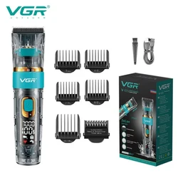 VGR Professional Hair Clipper Barber Waterproof Body Face Beard Hair Trimmer Three-speed Adjust Haircut Machine For Men V-695